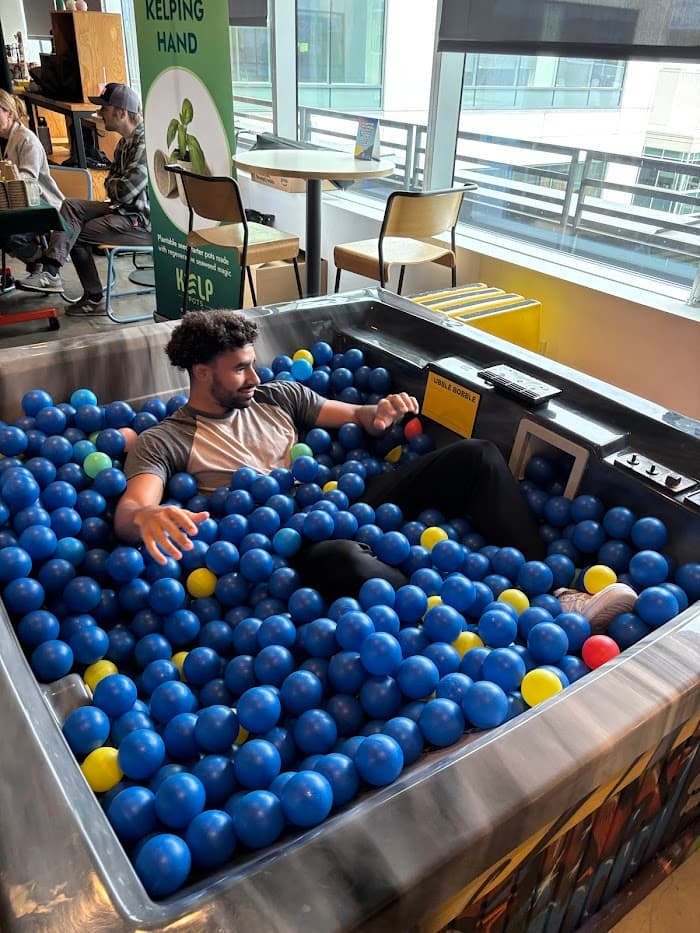 Julius at Meta in a ballpit